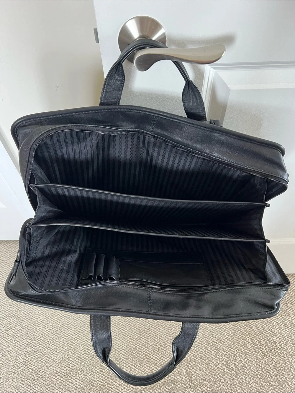 Tumi sleek leather